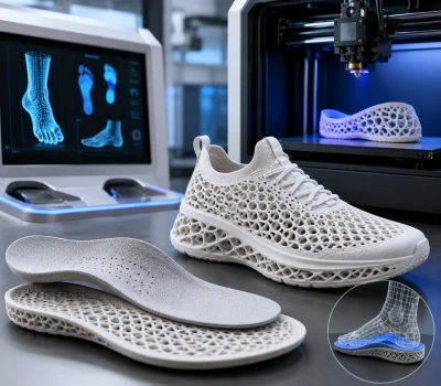 Semelles orthopédiques et chaussures imprimées en 3D : comment la numérisation 3D, l'IA et la fab...