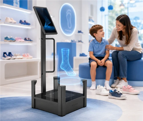 La donne-Scanner de pied 3D révolutionnaire conçu pour les marques de chaussures pour enfants : c...